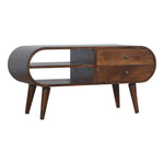 Solid Wood Chestnut London Media Unit