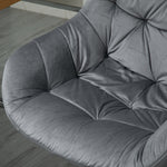 Velvet Home Office Chair Adjustable | Dark Gray