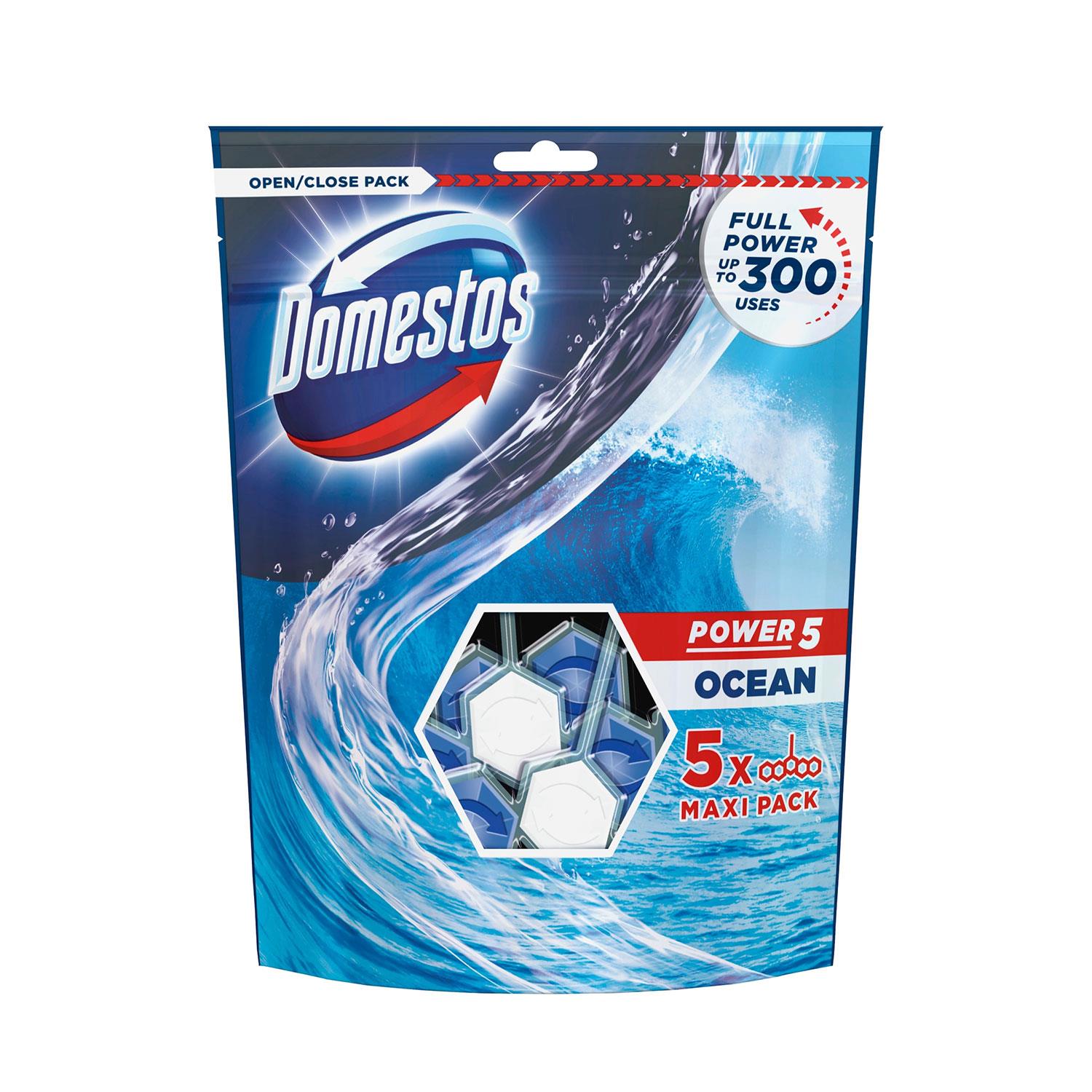 Power 5 Ocean Toilet Rim Blocks For Long-lasting Protection 55g