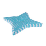 Polka Dots Star Shaped Floor Cushion | Blue