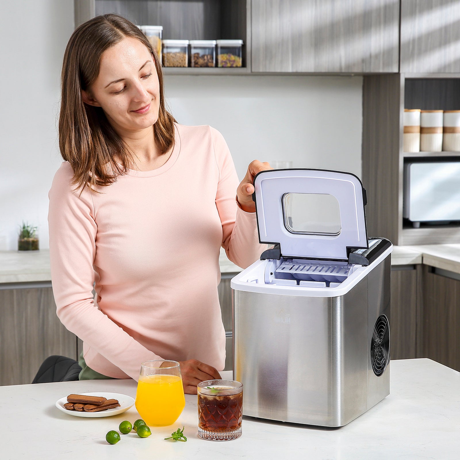 Ice Maker Machine Portable Counter Top Ice Cube Maker