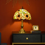 Stained Glass Table Lamp, Handmade Antique Bedside Lamp