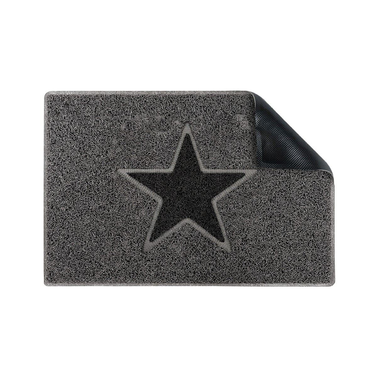 Star Medium Doormat With Coloured Star | Medium | Grey