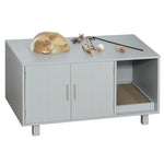 Cat Litter Box Enclosure & House W/ Nightstand/end Table Design | Gray