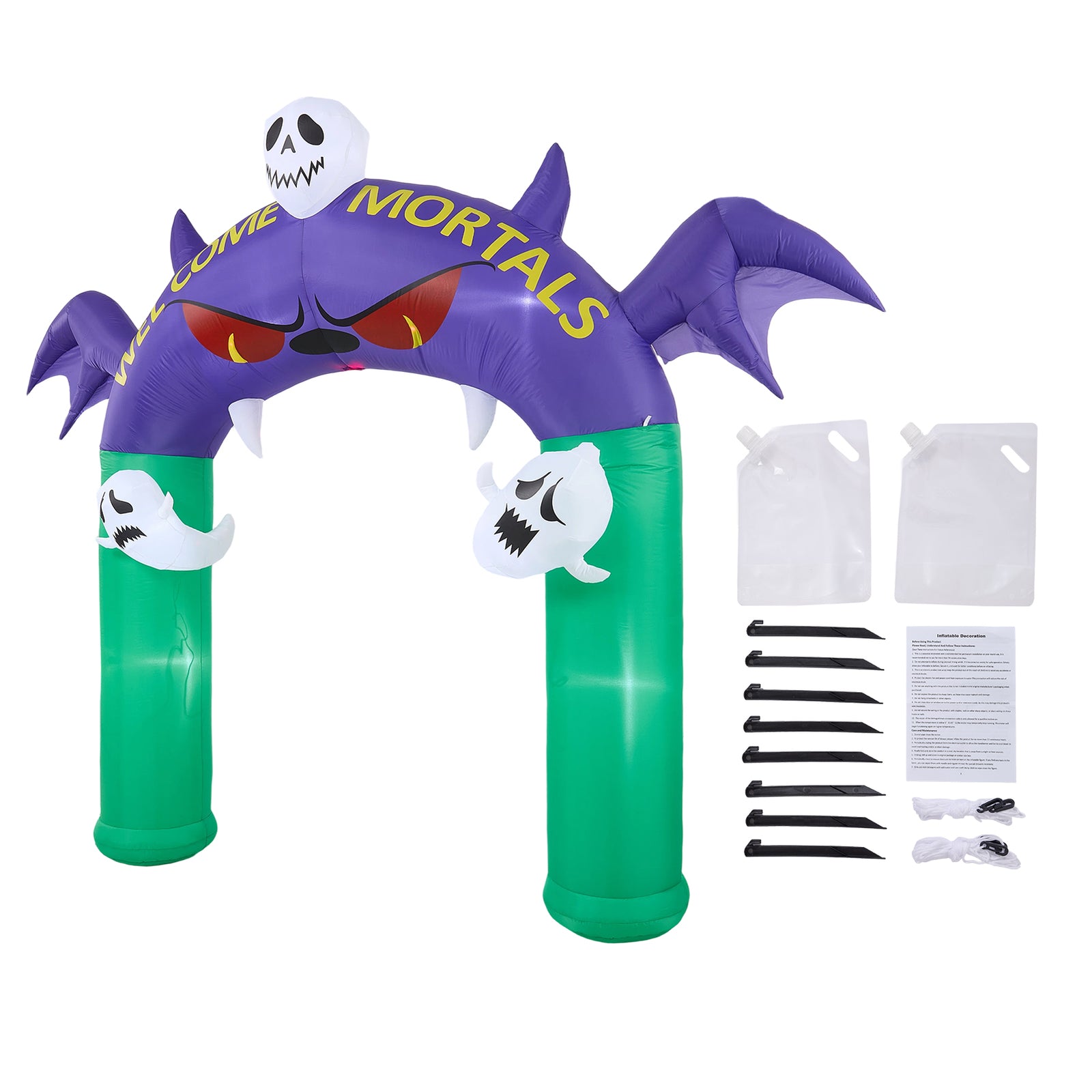 Breeins 8.2ft Halloween Inflatable Devil Archway Decoration With Built-in Lights