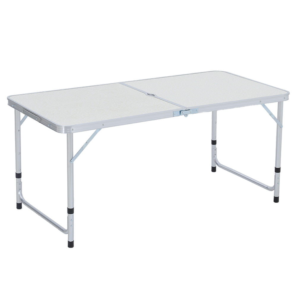 5 Pieces Garden Dining Set Folding Picnic Table With Portable Lightweight Aluminium Table Stools Set