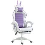 Racing Chair W/ Footrest Rabbit Ears | Purple