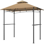 Outdoor Double-tier Bbq Gazebo Shelter Grill Canopy Barbecue