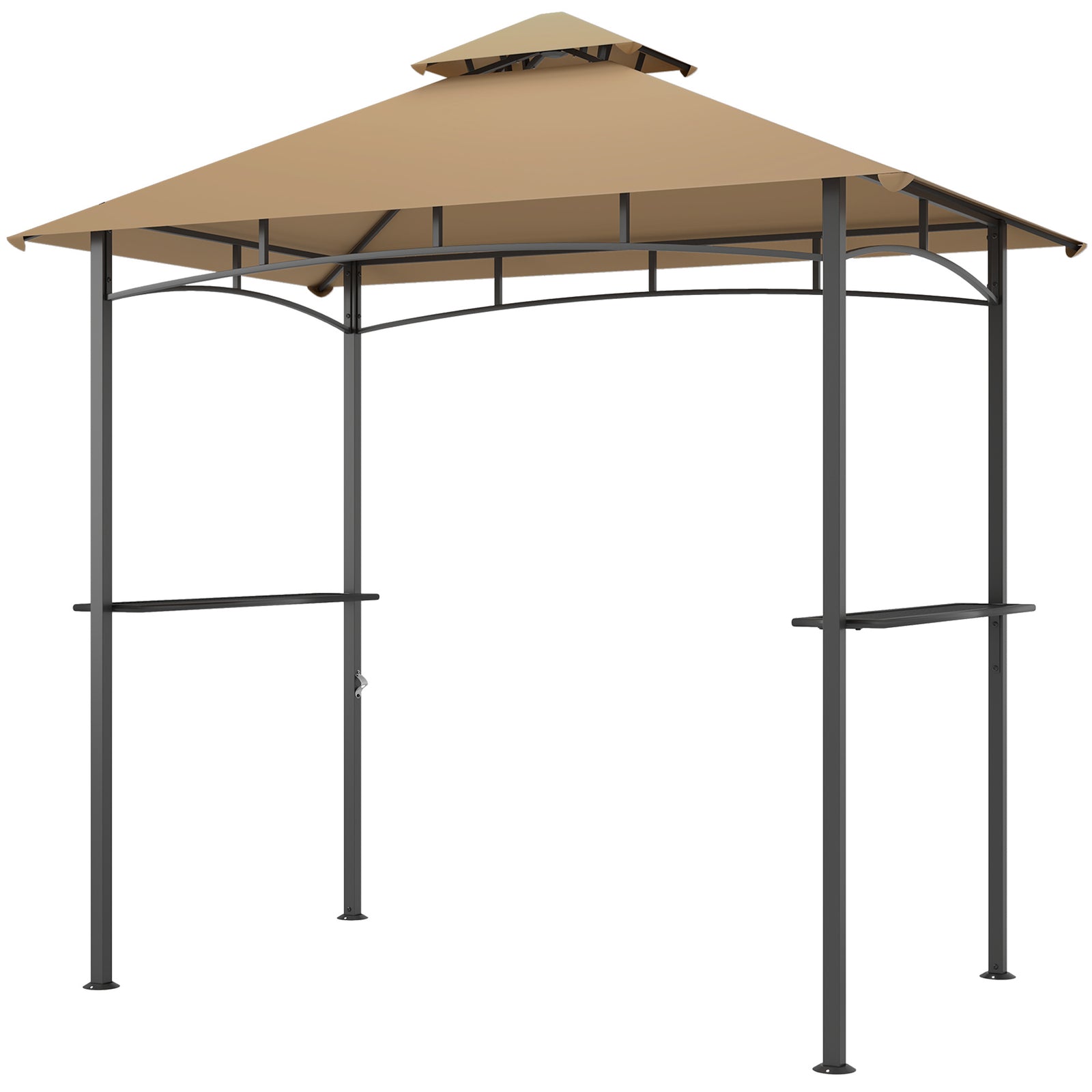 Outdoor Double-tier Bbq Gazebo Shelter Grill Canopy Barbecue