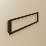 Towel Ring, Black Matt, Wall-mounted, 40,3 Cm. Collection The Grid
