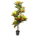 140cm Artificial Codiaeum Tree With 179 Leaves