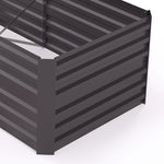 Steel Raised Bed Planter Rods 180 X 90 X 59 Cm | Dark Gray
