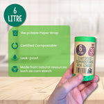 6 Litre Compostable Caddy Bags | Set of 4 | Green