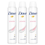 Powder Anti-perspirant With 48h Sweat Protection Deo For Women 200ml, 3pk