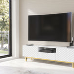 Diamond Luxe Tv Unit 180cm - Deco | White