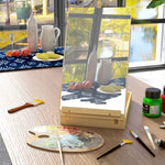Wooden Table Easel Box Hold Canvas Up To 61cm Adjustable