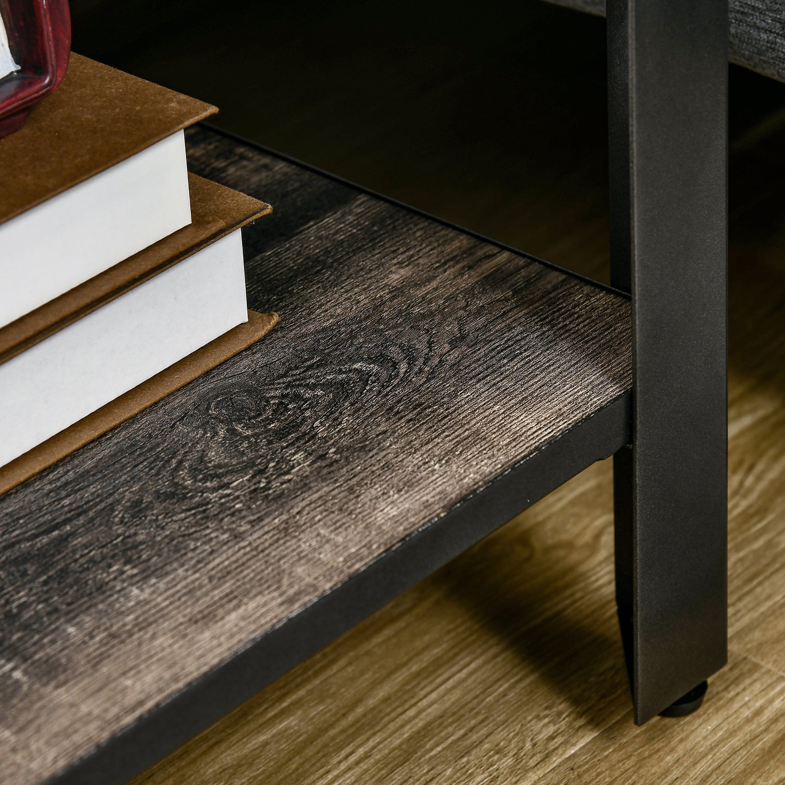 Side Table Set Of 2, Open Storage, Thickened