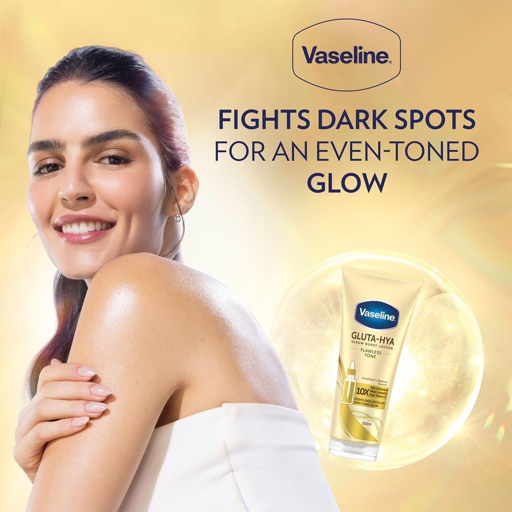 Vaseline Gluta-hya Lotion Overnight Radiance & Flawless Glow, 200ml Each