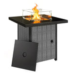 Outsunny Propane Gas Fire Pit Table For Garden, 11.7 Kw Smokeless Firepit