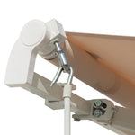 4x2.5m Retractable Manual Awning, Crank Handle | Beige
