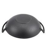 36cm Dia Cast Iron Wok With Double Handles