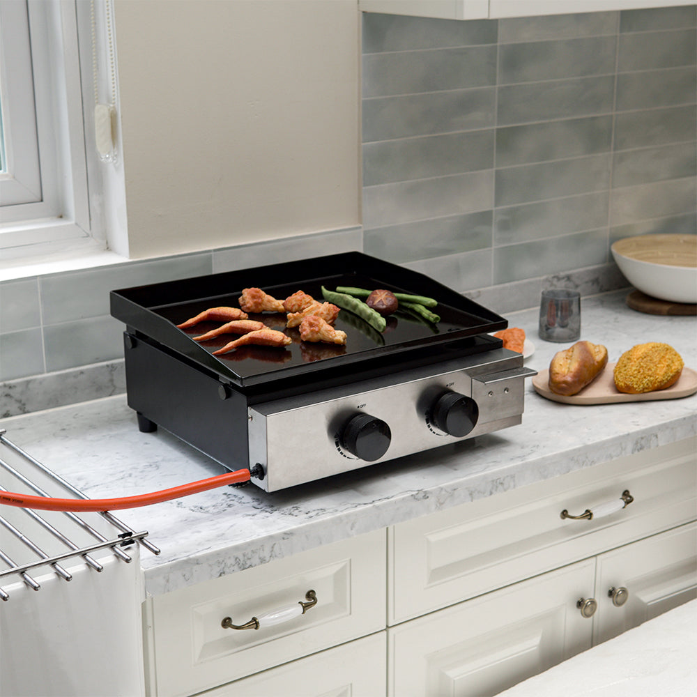 17-inch Stainless Steel Gas Griddle Propane Griddle