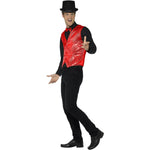 Sequin Waistcoat | Medium | Red