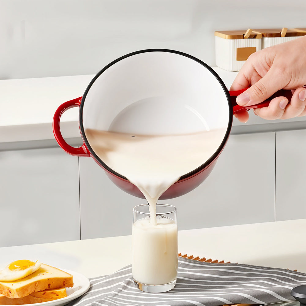 2l Enameled Cast Iron Saucepan With Lid