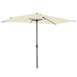2.58m Aluminium Garden Parasol Sun Umbrella | Beige