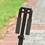 Folding Kick Scooter 2 Big Wheels Adjustable  Adult Teens | Black