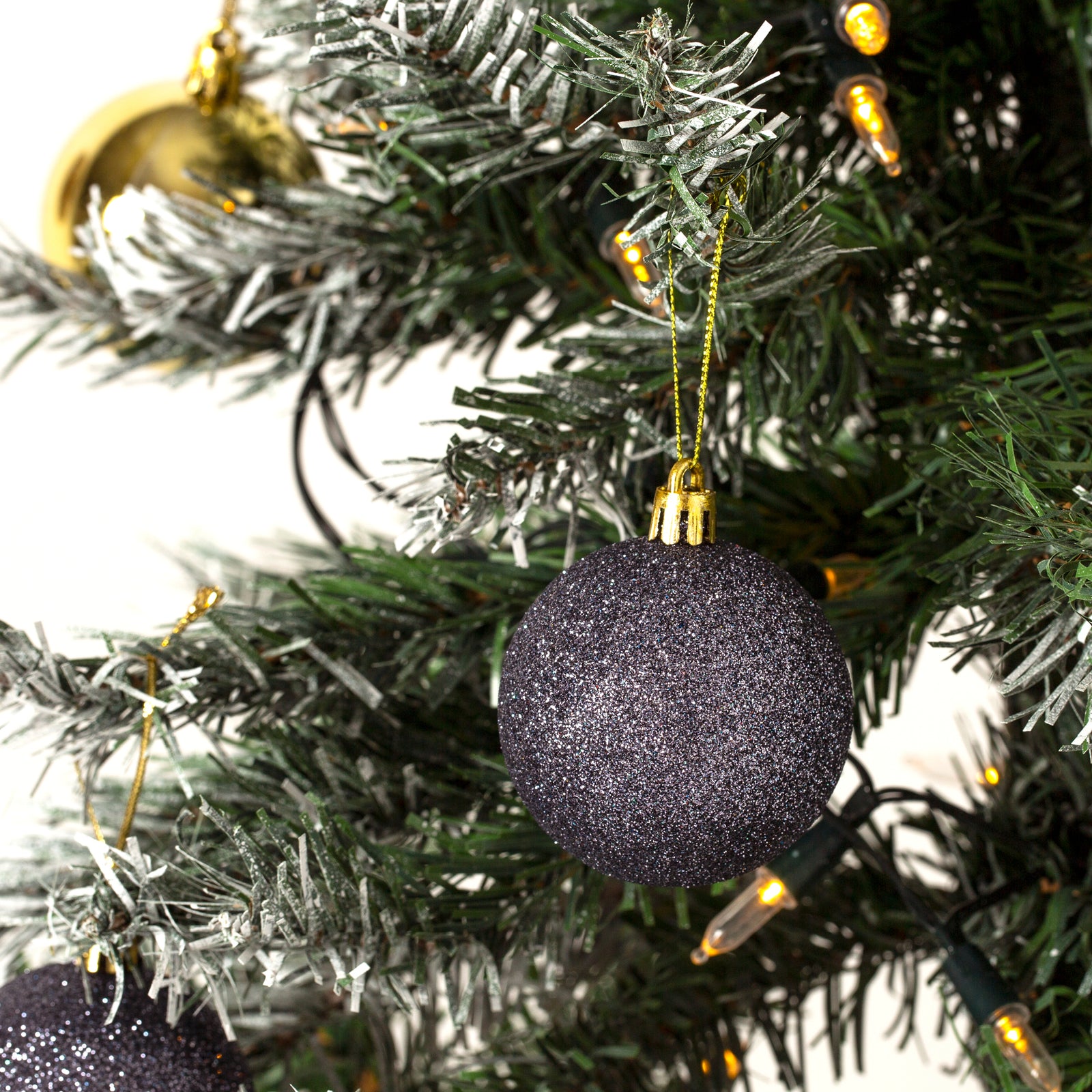 Christmas Village Decorative Bauble Set 30pcs With Storage Bag For Xmas Trees