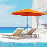 2.6m Patio Umbrella With Tilt Crank | Orange