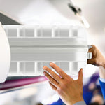 55x35x20cm Cabin Carry On Suitcase Hard Shell Overhead Luggage 100+ Airlines Approved | Cabin | White