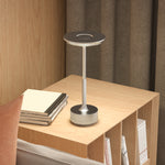Led Cordless Table Lamp With Battery Operated For Bedroom | One Size | Silver