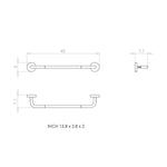 Towel Rail, 40cm, Green, Award-winning Design, Geyser Collection
