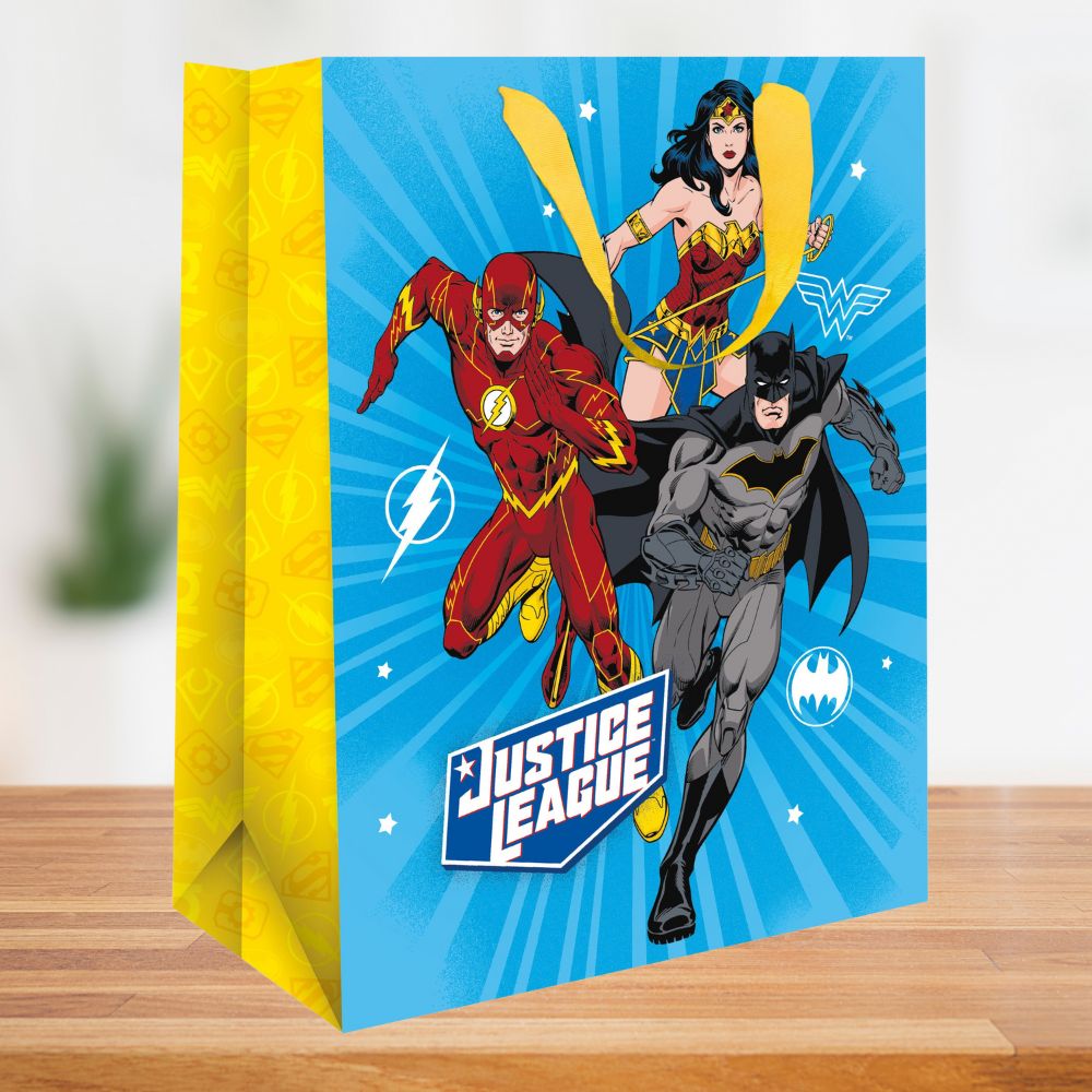 Justice League Medium Gift Bag Official Product