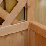 Wooden Planter Box With Trellis 76x36x170cm