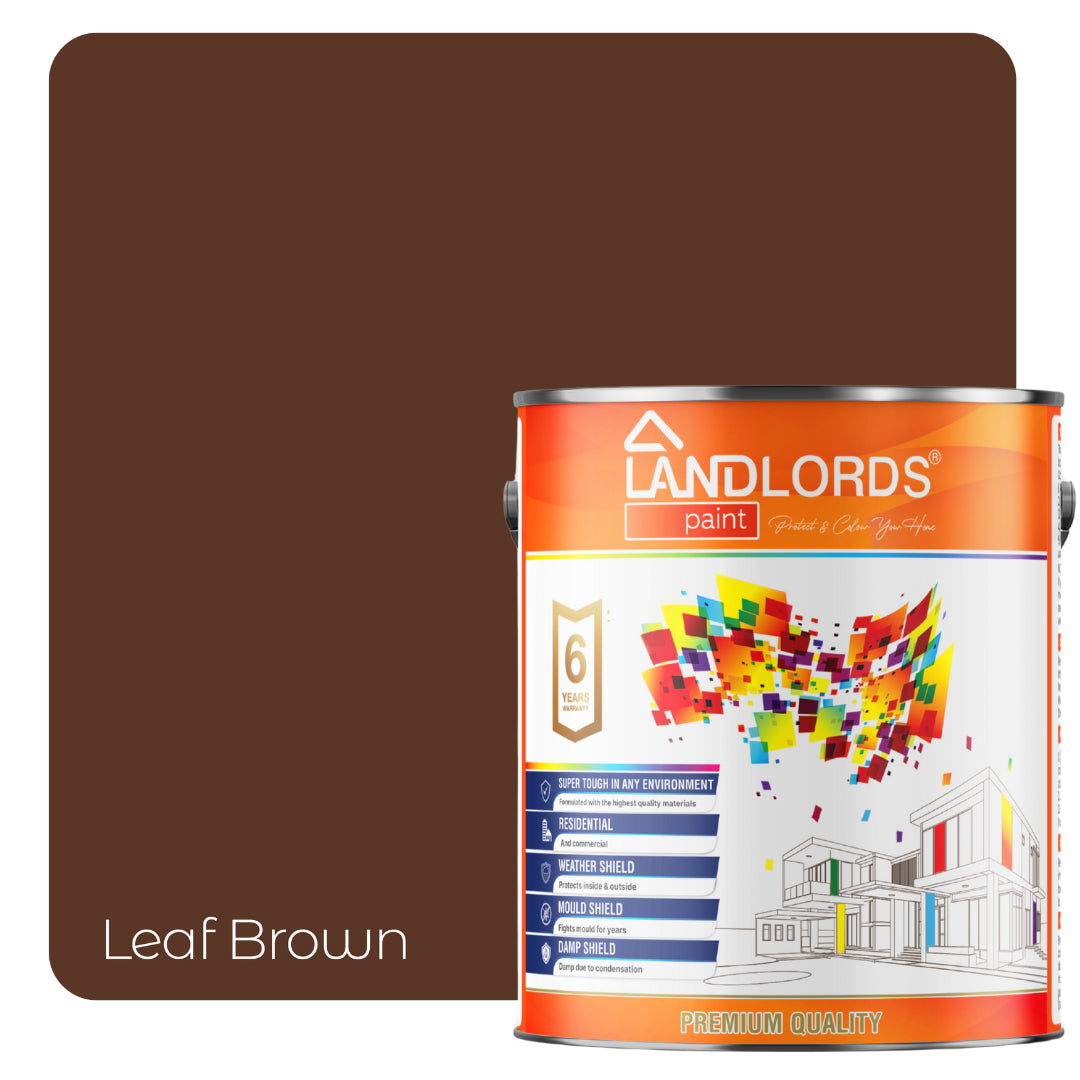 Roof Paint - Durable & Weatherproof Roof Protection | 5l | Leaf Brown