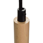 Taylor Hand Made Pendant Lamp With Natural Wood Detail Scandi Style | White