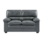 Bonded Faux Leather Sofa - 2 Seater | Grey