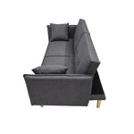 Finnley Two Seat Grey Sofa Bed | One Size | Grey