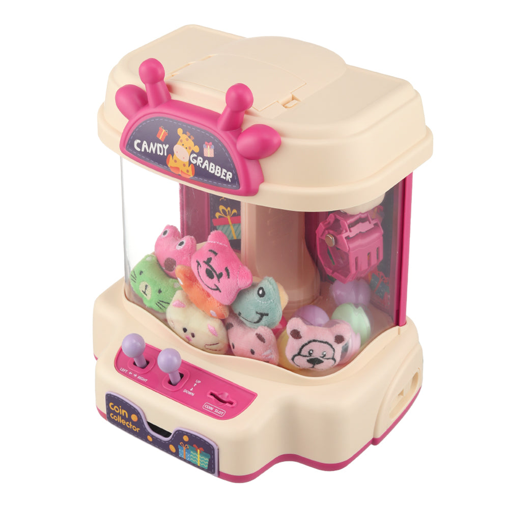 Mini Pink Claw Machine With Deer Antler Design Cute Toy Grabber For Kids