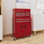 Top Chest And Roller Cabinet Combo Metal Tool Cabinet | Red