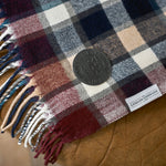 Artillery Tartan Faux Cashmere Large Throw | Purple