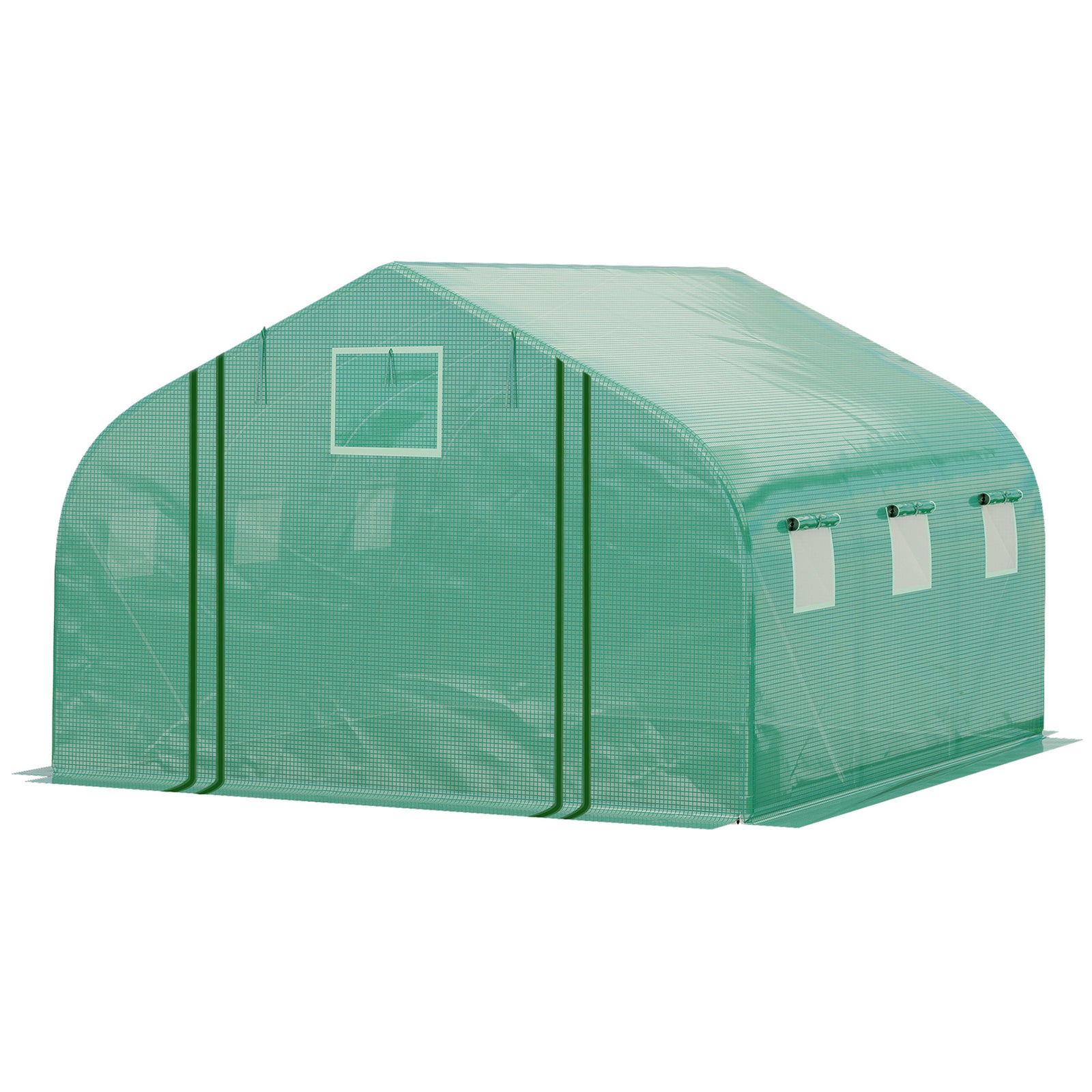 4.5x3x2m Tunnel Greenhouse W/ Roll Up Door