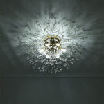 50cm Dandelion Ceiling Light Chandelier 6-light Modern Flush Mount Ceiling Light Fixture | Gold