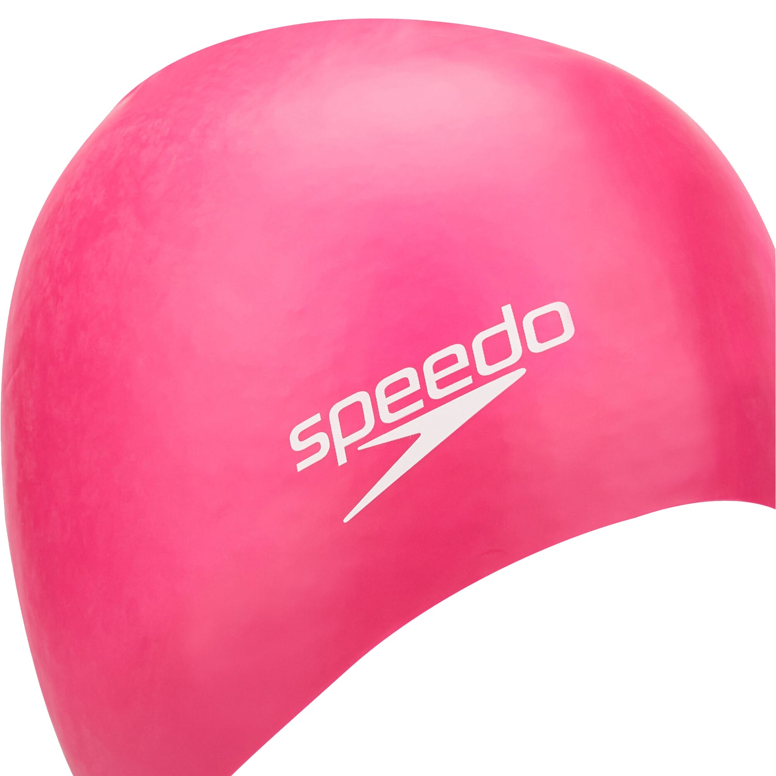Unisex Adult Moulded Silicone Swimming Cap | One Size | Pink
