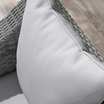 One-piece Outdoor Back And Seat Cushion For Garden | Light Slate Gray