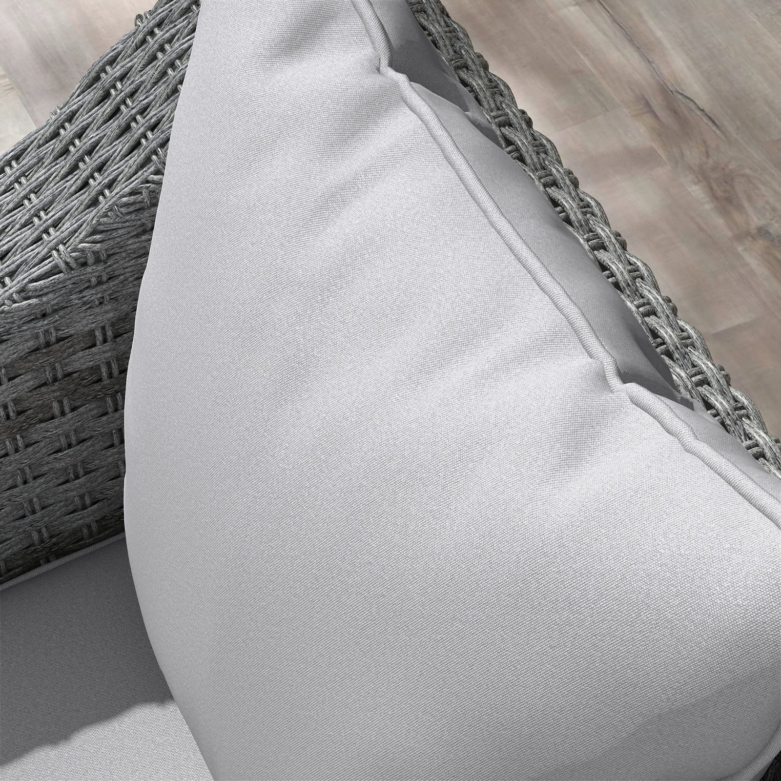 One-piece Outdoor Back And Seat Cushion For Garden | Light Slate Gray
