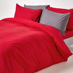 Egyptian Cotton Duvet Cover With Pillowcase, 200 Tc | King | Red